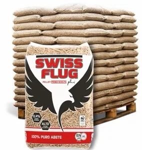 Pellet bancale Swiss Flug 70 sacchi da 15 kg in abete ENplus A1